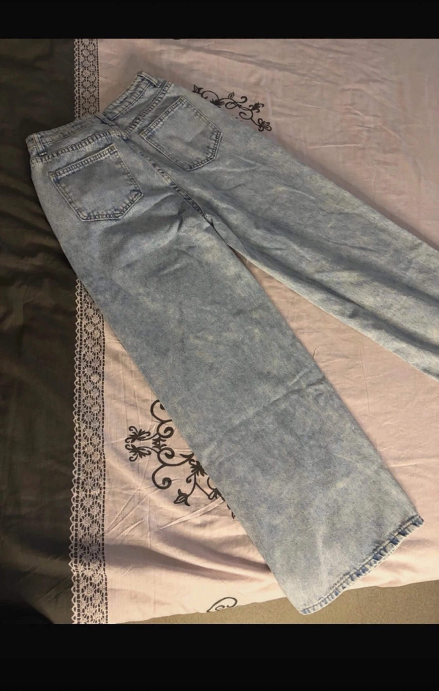 Jeans de pierna ancha azul claro nuevo – photo 4